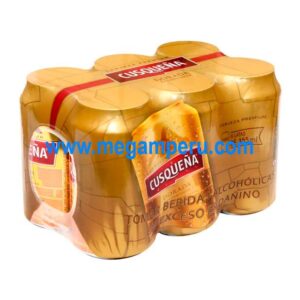 Cerveza  Cusqueña dorada 330 ml x 6 botella