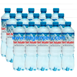 Agua San Mateo sin gas 600 ml  x 15 botella