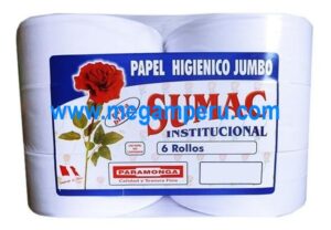 Papel Higiénico Liso Paramonga 300 mts x 6 Rollos