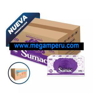 Papel Toalla Sumaq Interfoliado Blanco 200 Hojas cj x 20 Pqt
