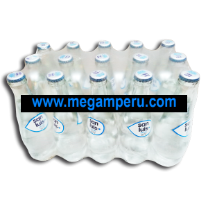 Agua San Luis Sin Gas Vidrio 350 ml Paquete 15 Botellas